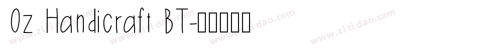 Oz Handicraft BT字体转换